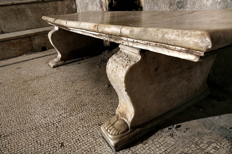 Marble bench, Herculaneum