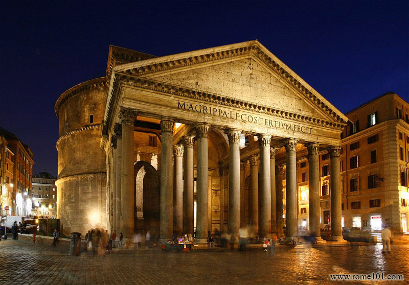 The Pantheon at night         