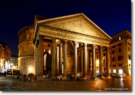 The Pantheon at night