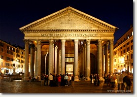 The Pantheon at night