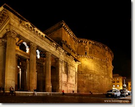 The Pantheon at night