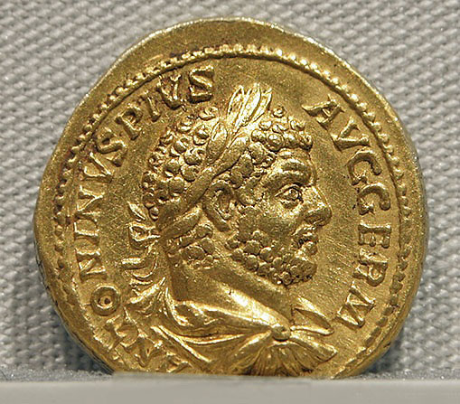 Coin portrait of Caracalla         