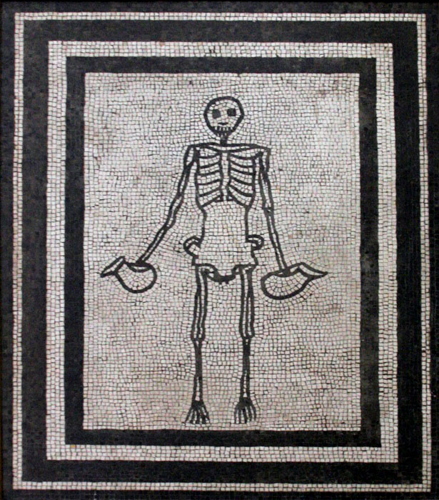 Skeleton Mosaic from Pompeii (?)