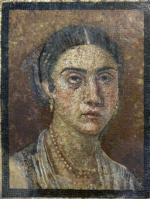 Mosaic portrait from Pompeii