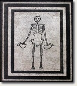 Skeleton Mosaic from Pompeii (?)