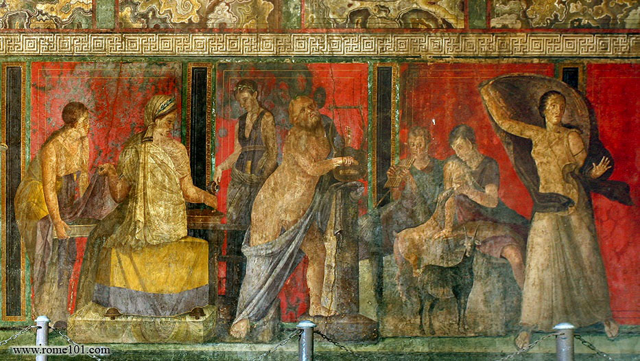 Pompeii, Villa of Mysteries, Room 5         